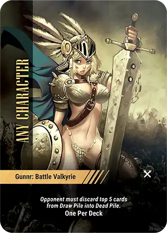 Overpower Any Character Prizes Gunnr Battle Valkyrie
