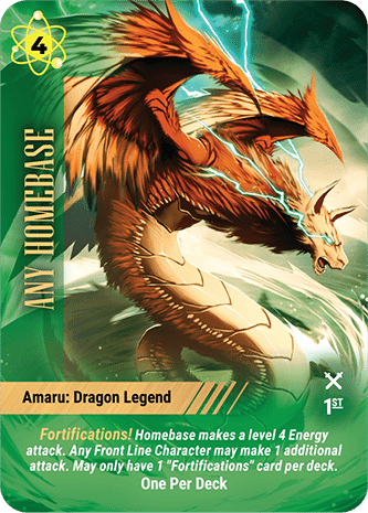 Overpower World Legends -Any Homebase - Amaru: Dragon Legend (Fortification)