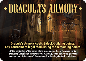 Overpower World Legends - Homebase - Dracula's Armory
