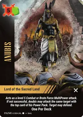 Lord of the Sacred Land — Anubis, OP01 #016