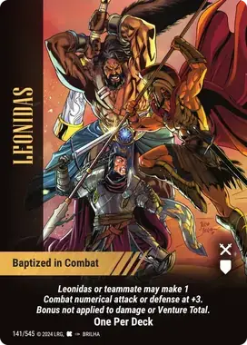 Baptized in Combat — Leonidas, OP01 #141