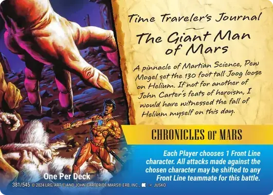 Chronicles of Mars — The Giant Man of Mars, OP01 #381