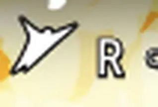 Magnified rarity mark reading R