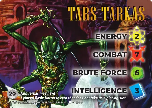 Tars Tarkas OverPower Edgar Rice Burroughs character card, art by Jusko